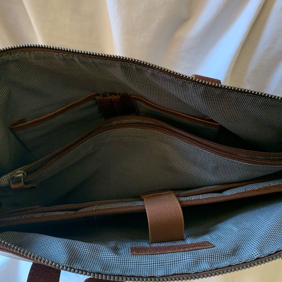 Spikes & Sparrow genuine leather laptop bag/tote - Picture 6 of 8